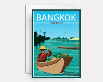 Bangkok Greeting Card: Dirty Anniversary Card for Him