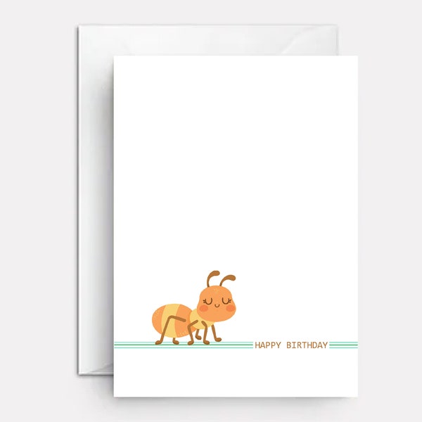 Special aunt birthday card | birthday cards for aunts | birthday card for aunt from toddler | funny aunt birthday cards | custom cards | Ant