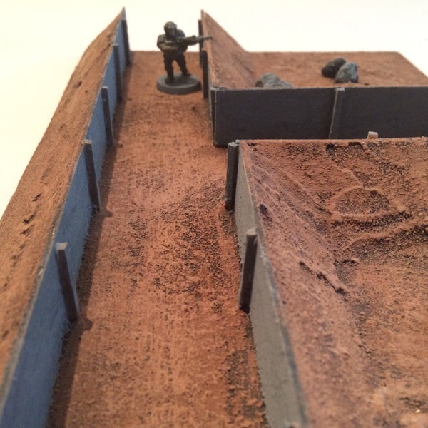 Wargaming Terrain Trench Large 3-Way Intersection