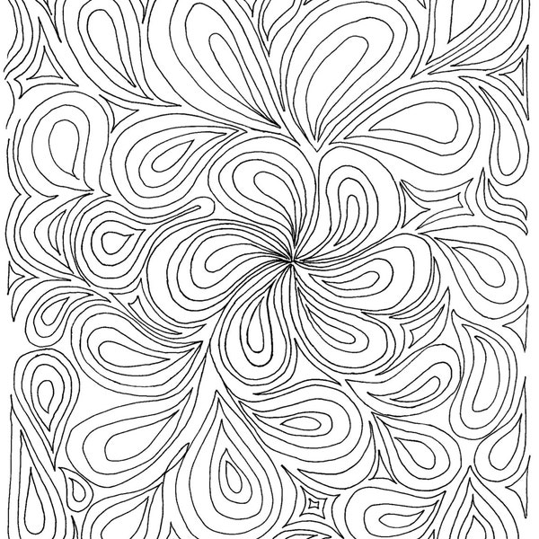 Paisley Swirls Coloring Page