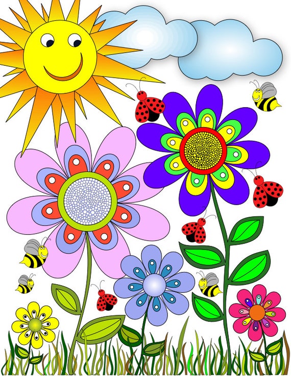 Flower Garden - Etsy