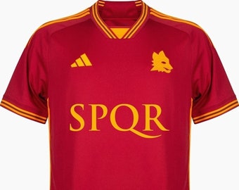 Nueva camiseta Roma SPQR local 2023- Camiseta SPQR patrocinador 22-23