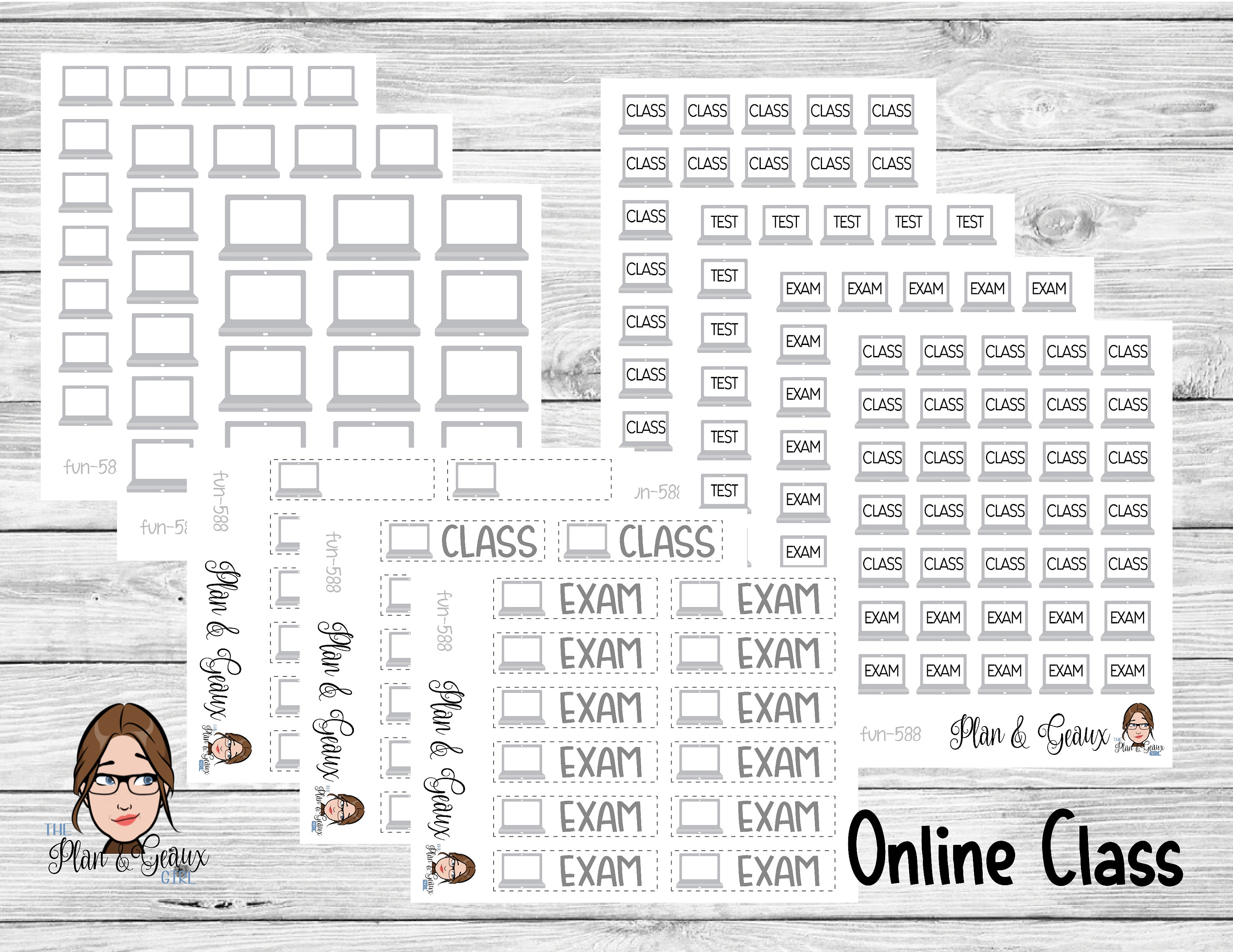 College Student Planner Stickers
