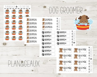 Dog GroomerPlanner Stickers, Dog Bath MINI Sheets, Bullet Journal, Days Stickers, Planner Stickers, F-115