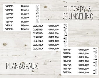 Counseling Planner Stickers, Counseling Appointment Stickers, Therapy Stickers, Therapy Appointment,  Bullet Journal, MED-006
