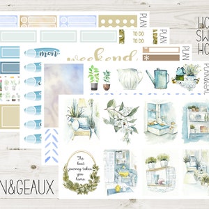Home Sweet Home Weekly Planner Kit, Planner Stickers, Home Themed Weekly Stickers, Week Stickers, Erin Condren , ECV-WK 097