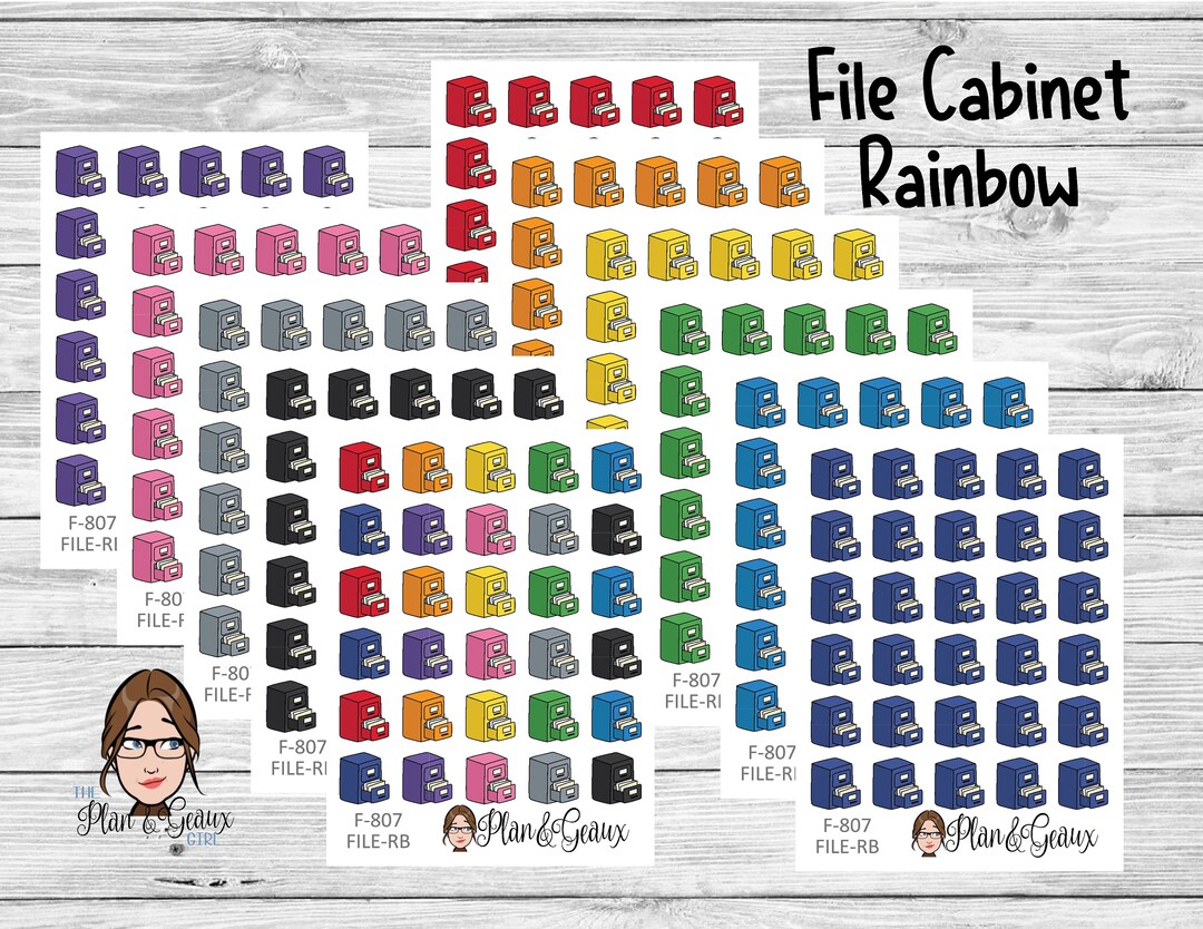 Filing Stickers File Stickers Organize Sticker Etsy
