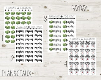 Payday Money Planner Stickers, MINI Sheets, Money Stickers, Bullet Journal, Planner Stickers, Personal Planner, MINI 045