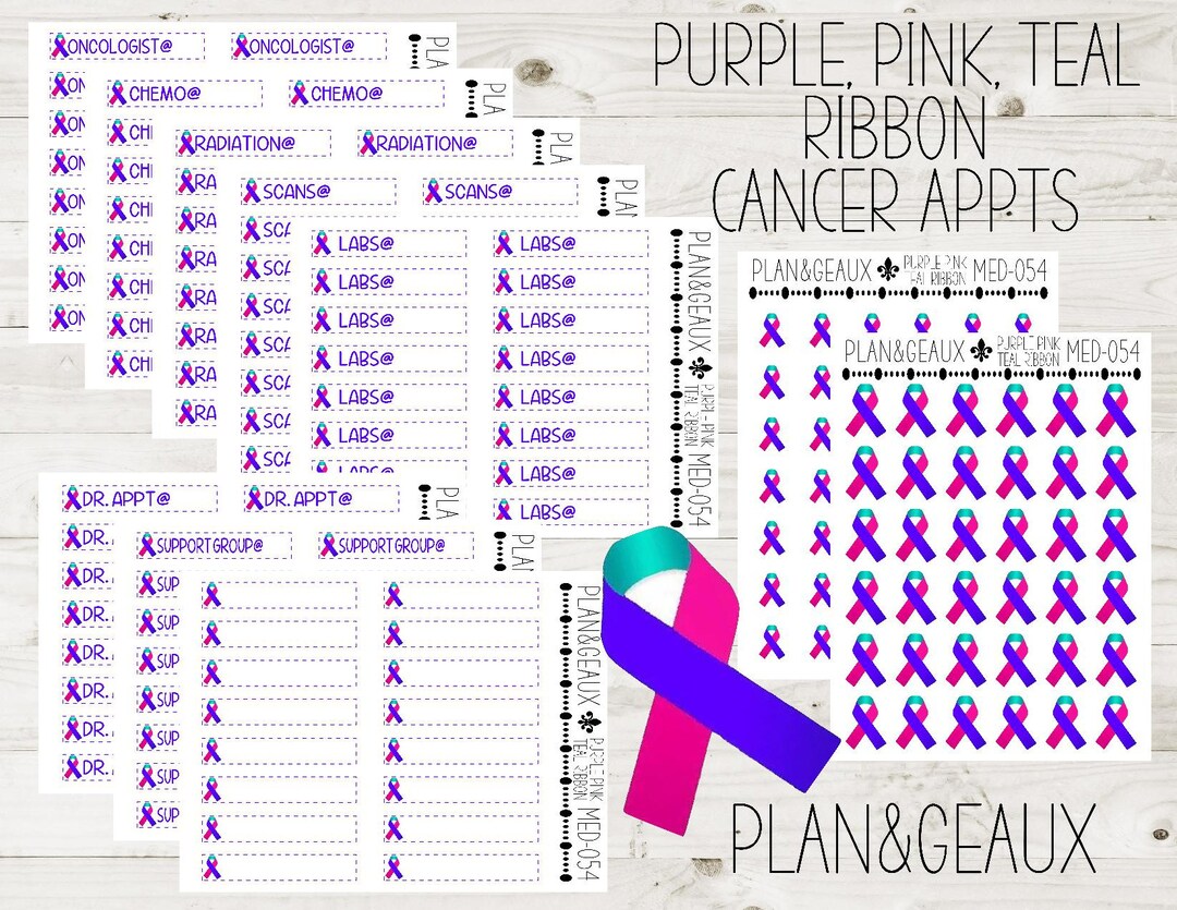Thyroid Cancer Treatment Planner Stickers, Chemo Planner Stickers ...