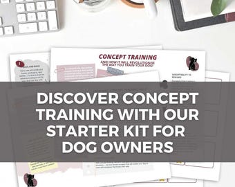 Concept Training For Dogs - Printable Training Kit - Dog Training Planner Download, Printable Dog Training Tracker Sheets
