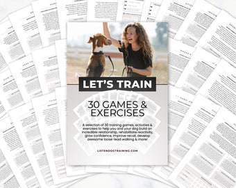 30 Dog Training Exercises For Confidence, Calm, Lead Manners, Recall & More | Design Your Own Dog Training Plan | Dog Training Lessons