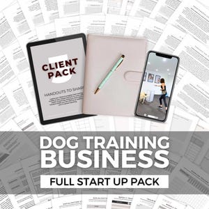 Complete Dog Trainer Business Kit | Client Onboarding Forms, Training Exercises, Handouts, Trackers & Resources | Puppy + 1:1 Training Tools