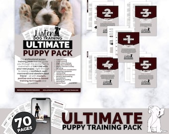 Puppy Training Pack | Puppy Training Course From 8 Weeks | Crate Training, Toilet Training, Socialisation, Lead Walking, Recall & More