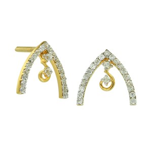 Natural Diamond Studs, Pave Diamond Earrings, Post Earrings, Anniversary Gift, 925 Sterling Silver Studs, Bridal Jewelry, Wedding Earrings