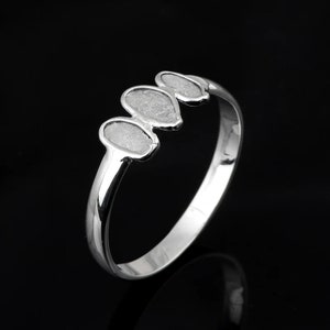Polki Diamond Ring, Diamond Slice Ring, 925 Sterling Silver Ring, Engagement Ring, Christmas Gift, Bridal Ring, Three Stone Ring, Polki Ring
