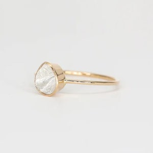 Natürliche Polki Diamantring, Verlobungsring, Sterling Silber Ring, Rose Cut Diamantring, Polki Schmuck, Brautring, Polki Ring