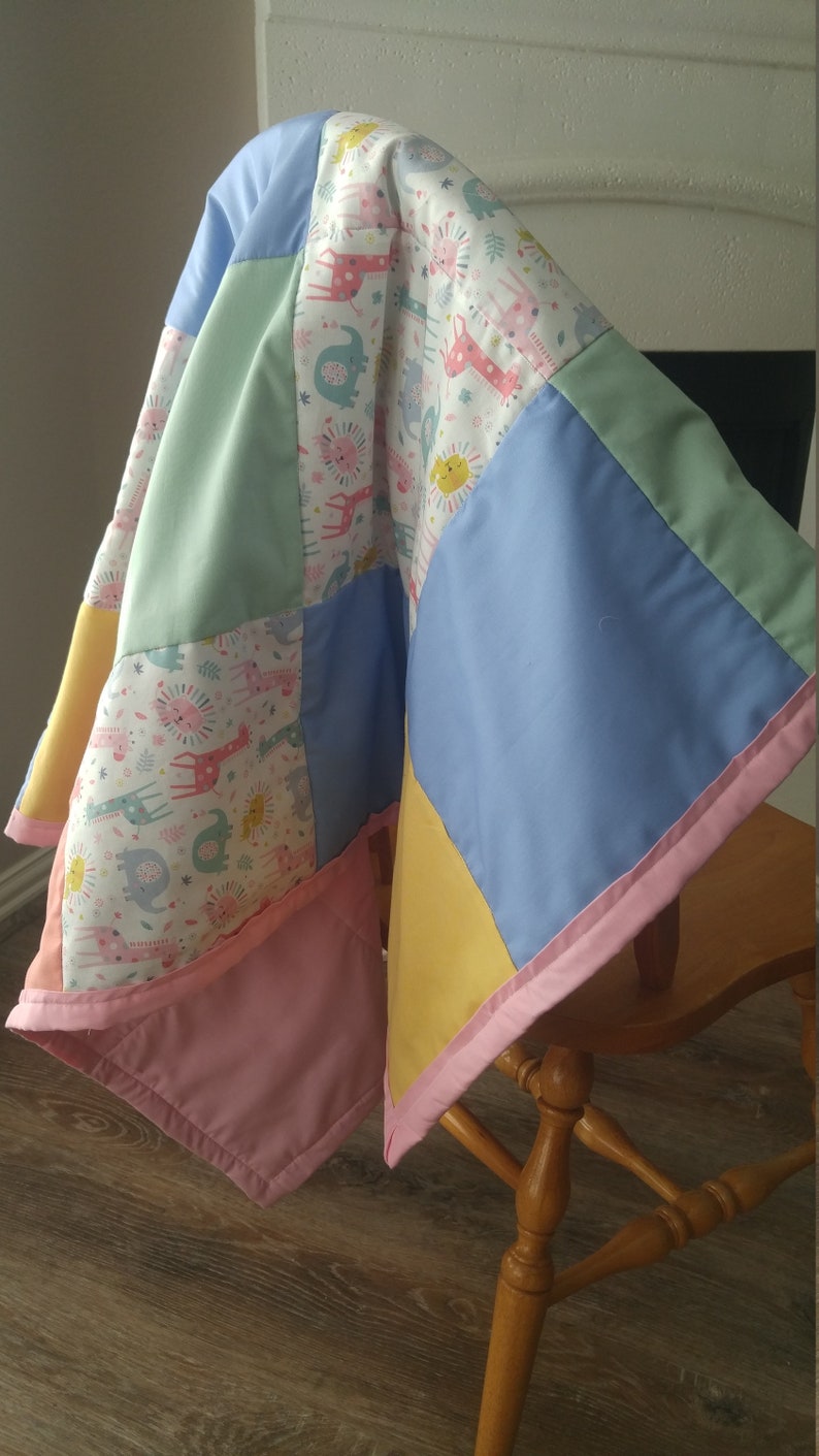 baby stroller cover baby shower gift baby quilt pastel baby blanket crib blanket nursery playmat baby blankets baby Zoo baby shower