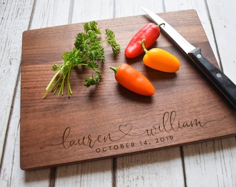 Personalized Cutting Board - Engraved Cutting Board, Custom Cutting Board, Wedding Gift, Housewarming Gift, Anniversary Gift, Engagement