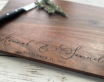 Personalized Cutting Board - Engraved Cutting Board, Custom Cutting Board, Wedding Gift, Housewarming Gift, Anniversary Gift, Engagement T3