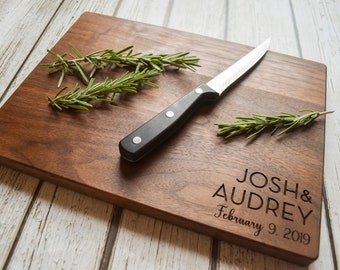 Wedding Gifts, Engraved Cutting Board, Engagement Gift, Gift for Couple, Personalized Wedding Gift, Personalized Cutting Board, Unique Gift