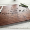Personalized Walnut Cutting Board, Engraved Charcuterie Board, Housewarming Gift