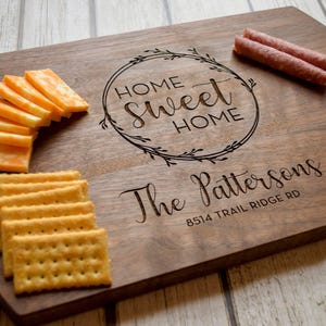 Real Estate Closing Gift, Housewarming Gift, New Home Gift, Personalized Cutting Board, Wood Cutting Board, Logo Advertising