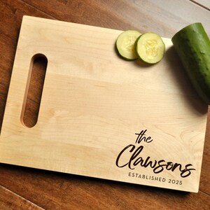 Personalized Cutting Board - Engraved Cutting Board, Charcuterie Board, Wedding Gift, Housewarming Gift, Anniversary Gift, Engagement