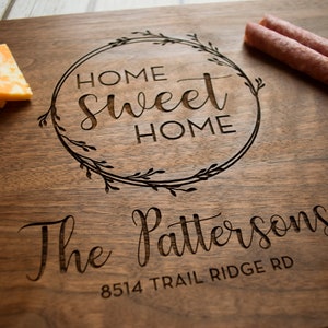 Real Estate Closing Gift, Housewarming Gift, New Home Gift, Personalized Cutting Board, Wood Cutting Board, Logo Advertising T3 image 2