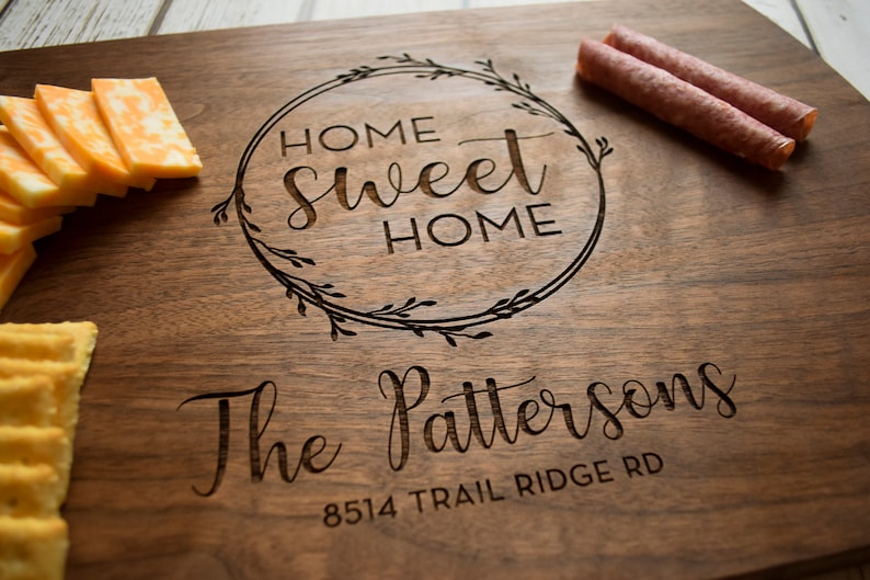 Real Estate Closing Gift, Housewarming Gift, New Home Gift, Personalized Cutting Board, Wood Cutting Board, Logo Advertising T3 image 2
