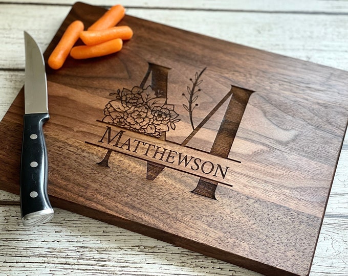 Personalized Wedding Gift - Personalized Cutting Board, Engraved Cutting Board, Custom Cutting Board, Personalize Wedding Gift, Engraved