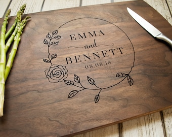 Personalized Cutting Board - Engraved Cutting Board, Custom Cutting Board, Wedding Gift, Housewarming Gift, Anniversary Gift, Engagement