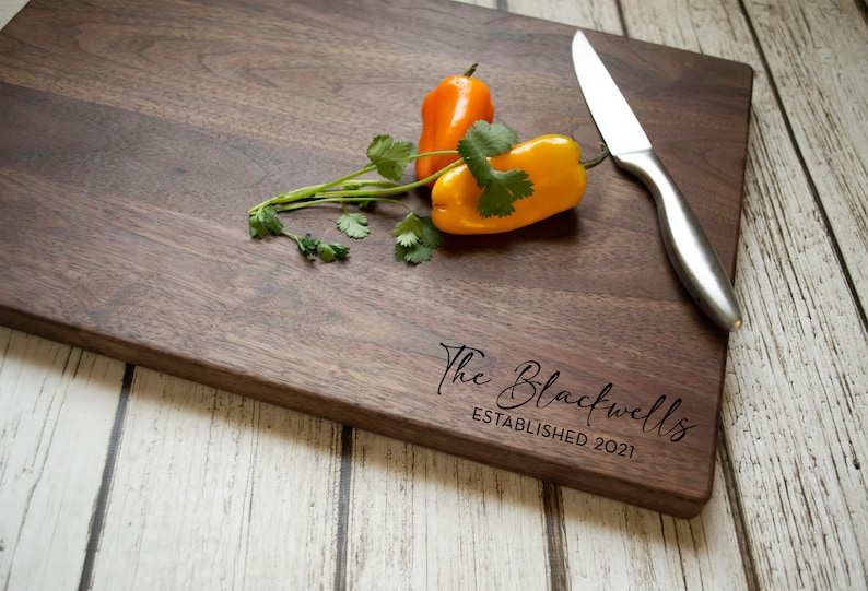 Wedding Gift, Engraved Cutting Board, Engagement Gift, Gift for Couple, Personalized Wedding Gift, Personalized Cutting Board, Unique Gift 