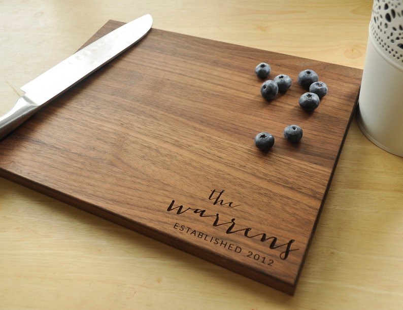 Personalized Cutting Board - Engraved Cutting Board, Custom Cutting Board, Wedding Gift, Housewarming Gift, Anniversary Gift, Engagement 