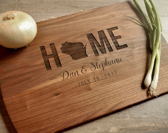 Real Estate Closing Gift, Housewarming Gift, New Home Gift, Personalized Cutting Board, Wood Cutting Board, Logo Advertising