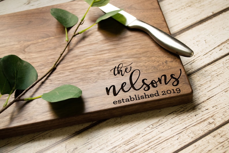 Personalized Cutting Board - Engraved Cutting Board, Custom Cutting Board, Wedding Gift, Housewarming Gift, Anniversary Gift, Engagement 