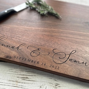 Personalized Cutting Board - Engraved Cutting Board, Charcuterie Board, Wedding Gift, Housewarming Gift, Anniversary Gift, Engagement