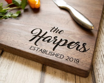 Custom Cutting Board - Engraved Cutting Board, Personalized Cutting Board, Wedding Gift, Housewarming Gift, Anniversary Gift, Mother's Day