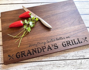 Father’s Day Cutting Board, Father’s Day Gift, Personalized Cutting Board, Grandpa Gift, Gift for Father, Gift for Grandfather, Barbeque BBQ