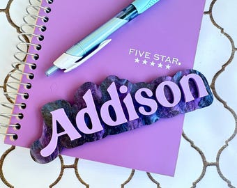 Personalized Acrylic Locker Name Magnet | Back to School Decor