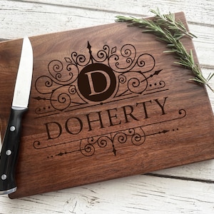 Personalized Cutting Board - Engraved Cutting Board, Charcuterie Board, Wedding Gift, Housewarming Gift, Anniversary Gift, Engagement