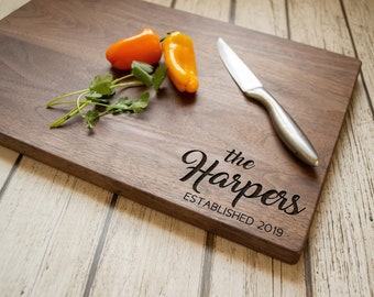 Personalized Wedding Gift - Personalized Cutting Board, Engraved Cutting Board, Custom Cutting Board, Personalize Wedding Gift, Engraved