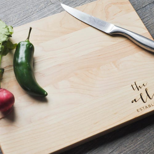 Personalized Engraved Cutting Board Walnut Custom Cutting Etsy