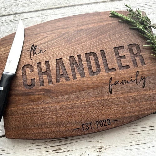 Personalized Cutting Board Engraved Cutting Board Custom Etsy