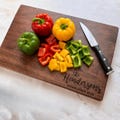 Personalized Engraved Cutting Board – American Hardwood, Custom Wedding Gift