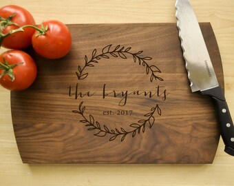 Personalized Cutting Board - Engraved Cutting Board, Custom Cutting Board, Wedding Gift, Housewarming Gift, Anniversary Gift, Engagement