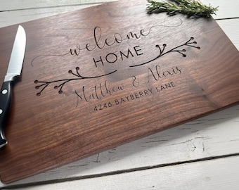 Housewarming Gift, Real Estate Closing Gift, New Home Gift, Personalized Cutting Board, Wood Cutting Board, Logo Advertising, Custom Gift