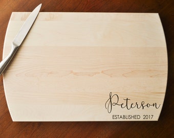 Custom Cutting Board - Engraved Cutting Board, Personalized Cutting Board, Wedding Gift, Housewarming Gift, Anniversary Gift, Engagement