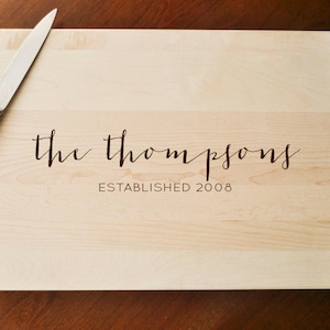 Charcuterie Board - Engraved Cutting Board, Personalized Cutting Board, Wedding Gift, Housewarming Gift, Anniversary Gift, Engagement