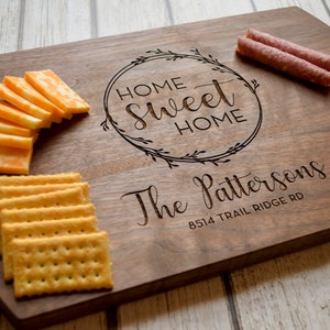 Real Estate Closing Gift, Housewarming Gift, New Home Gift, Personalized Cutting Board, Wood Cutting Board, Logo Advertising T3 image 1