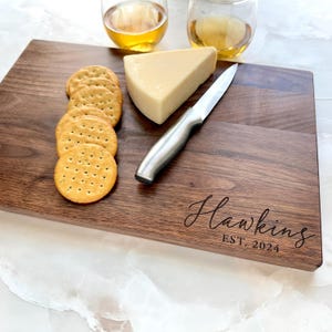 Personalized Cutting Board - Engraved Cutting Board, Charcuterie Board, Wedding Gift, Housewarming Gift, Anniversary Gift, Engagement